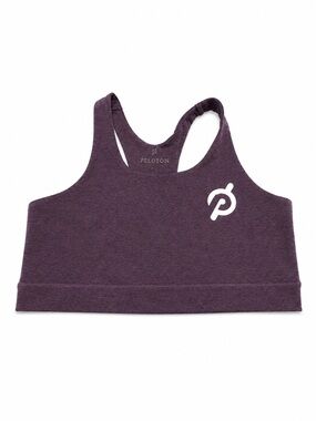 Peloton Sports Bra Women’s Large Purple Heather Strappy Racerback Medium